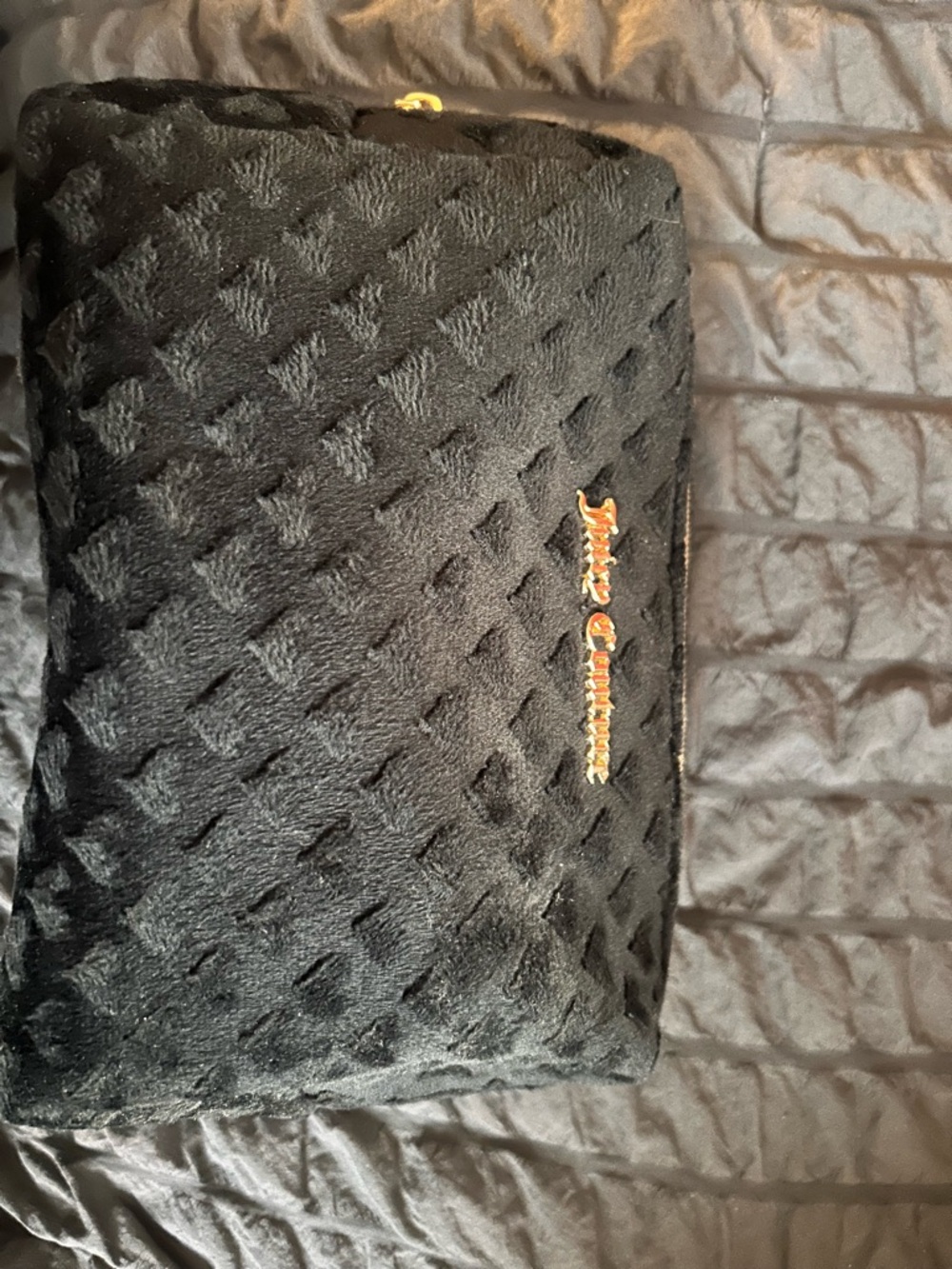Juicy Couture Pink Interior Quilted Cosmetic Pouch